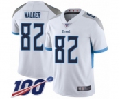 Men's Tennessee Titans #82 Delanie Walker White Vapor Untouchable Limited Player 100th Season Football Jersey
