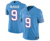 Men's Tennessee Titans #9 Steve McNair Light Blue 2026 F.U.S.E. Vapor Limited Stitched Football Jersey