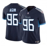 Men's Tennessee Titans #96 McTelvin Agim Navy 2025 F.U.S.E. Vapor Limited Football Stitched Jersey