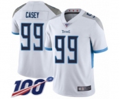 Men's Tennessee Titans #99 Jurrell Casey White Vapor Untouchable Limited Player 100th Season Football Jersey