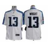 Nike NFL Tennessee Titans #13 Kendall Wright White Jerseys[Limited]
