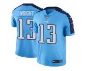 Nike Tennessee Titans #13 Kendall Wright Light Blue Men's Stitched NFL Limited Rush Jersey