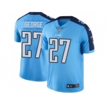 Nike Tennessee Titans #27 Eddie George Light Blue Men's Stitched NFL Limited Rush Jersey