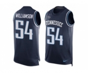Nike Tennessee Titans #54 Avery Williamson Navy Blue Alternate Men's Stitched NFL Limited Tank Top Jersey