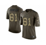 Nike Tennessee Titans #81 Andre Johnson Green Men's Stitched NFL Limited Salute to Service Jersey