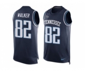 Nike Tennessee Titans #82 Delanie Walker Navy Blue Alternate Men's Stitched NFL Limited Tank Top Jersey