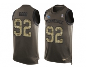 Nike Tennessee Titans #92 Kevin Dodd Green Men Stitched NFL Limited Salute To Service Tank Top Jersey