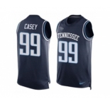 Nike Tennessee Titans #99 Jurrell Casey Navy Blue Alternate Men's Stitched NFL Limited Tank Top Jersey