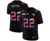 Tennessee Titans #22 Derrick Henry Men's Nike Multi-Color Black 2020 NFL Crucial Catch Vapor Untouchable Limited Jersey