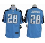 nike nfl jerseys tennessee titans #28 chris johnson lt.blue[nike limited]