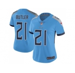 Women Nike Tennessee Titans #21 Malcolm Butler Light Blue Team Color Stitched NFL Vapor Untouchable Limited Jersey