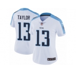 Women's Nike Tennessee Titans #13 Taywan Taylor Vapor Untouchable Limited White NFL Jersey