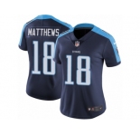 Women's Nike Tennessee Titans #18 Rishard Matthews Vapor Untouchable Limited Navy Blue Alternate NFL Jersey