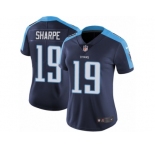 Women's Nike Tennessee Titans #19 Tajae Sharpe Vapor Untouchable Limited Navy Blue Alternate NFL Jersey