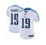 Women's Nike Tennessee Titans #19 Tajae Sharpe Vapor Untouchable Limited White NFL Jersey