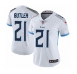 Women's Nike Tennessee Titans #21 Malcolm Butler White Vapor Untouchable Elite Player NFL Jersey