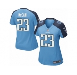 Women's Nike Tennessee Titans #23 Brice McCain Game Light Blue Team Color NFL Jersey
