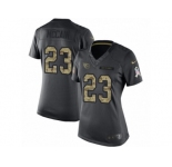 Women's Nike Tennessee Titans #23 Brice McCain Limited Black 2016 Salute to Service NFL Jersey