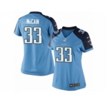 Women's Nike Tennessee Titans #33 Brice McCain Limited Light Blue Team Color NFL Jersey