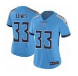 Women's Nike Tennessee Titans #33 Dion Lewis Light Blue Alternate Vapor Untouchable Limited Player NFL Jersey
