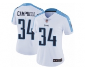 Women's Nike Tennessee Titans #34 Earl Campbell Vapor Untouchable Limited White NFL Jersey