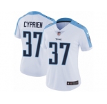 Women's Nike Tennessee Titans #37 Johnathan Cyprien Vapor Untouchable Limited White NFL Jersey