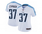 Women's Nike Tennessee Titans #37 Johnathan Cyprien Vapor Untouchable Limited White NFL Jersey