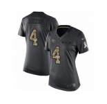 Women's Nike Tennessee Titans #4 Ryan Succop Limited Black 2016 Salute to Service NFL Jersey