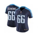 Women's Nike Tennessee Titans #66 Brian Schwenke Vapor Untouchable Limited Navy Blue Alternate NFL Jersey