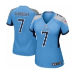 Women's Nike Tennessee Titans #7 Blaine Gabbert Game Light Blue Alternate NFL Jersey