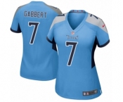 Women's Nike Tennessee Titans #7 Blaine Gabbert Game Light Blue Alternate NFL Jersey