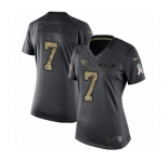 Women's Nike Tennessee Titans #7 Blaine Gabbert Limited Black 2016 Salute to Service NFL Jersey