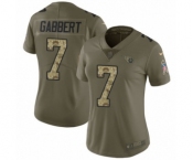 Women's Nike Tennessee Titans #7 Blaine Gabbert Limited Olive Camo 2017 Salute to Service NFL Jersey