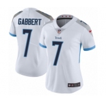 Women's Nike Tennessee Titans #7 Blaine Gabbert White Vapor Untouchable Limited Player NFL Jersey