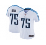Women's Nike Tennessee Titans #75 Byron Bell Vapor Untouchable Limited White NFL Jersey