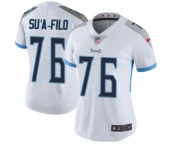 Women's Nike Tennessee Titans #76 Xavier Su'a-Filo White Vapor Untouchable Limited Player NFL Jersey