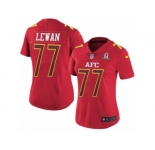Women's Nike Tennessee Titans #77 Taylor Lewan Limited Red 2017 Pro Bowl NFL Jersey