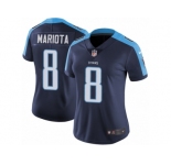 Women's Nike Tennessee Titans #8 Marcus Mariota Vapor Untouchable Limited Navy Blue Alternate NFL Jersey