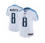 Women's Nike Tennessee Titans #8 Marcus Mariota Vapor Untouchable Limited White NFL Jersey