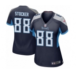 Women's Nike Tennessee Titans #88 Luke Stocker Game Navy Blue Team Color NFL Jersey