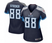 Women's Nike Tennessee Titans #88 Luke Stocker Game Navy Blue Team Color NFL Jersey