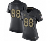 Women's Nike Tennessee Titans #88 Luke Stocker Limited Black 2016 Salute to Service NFL Jersey