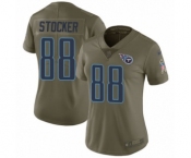 Women's Nike Tennessee Titans #88 Luke Stocker Limited Olive 2017 Salute to Service NFL Jersey