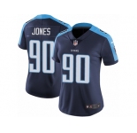 Women's Nike Tennessee Titans #90 DaQuan Jones Vapor Untouchable Limited Navy Blue Alternate NFL Jersey