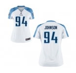 Women's Nike Tennessee Titans #94 Austin Johnson White NFL Jersey