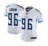 Women's Nike Tennessee Titans #96 Bennie Logan White Vapor Untouchable Elite Player NFL Jersey