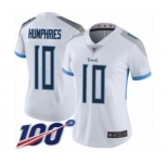 Women's Tennessee Titans #10 Adam Humphries White Vapor Untouchable Limited Player 100th Season Football Jersey