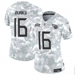 Women's Tennessee Titans #16 Treylon Burks 2024 F.U.S.E Arctic Camo Salute To Service Limited Stitched Football Jersey