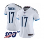 Women's Tennessee Titans #17 Ryan Tannehill White Vapor Untouchable Limited Player 100th Season Football Jersey