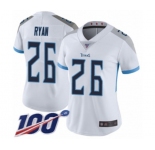 Women's Tennessee Titans #26 Logan Ryan White Vapor Untouchable Limited Player 100th Season Football Jersey